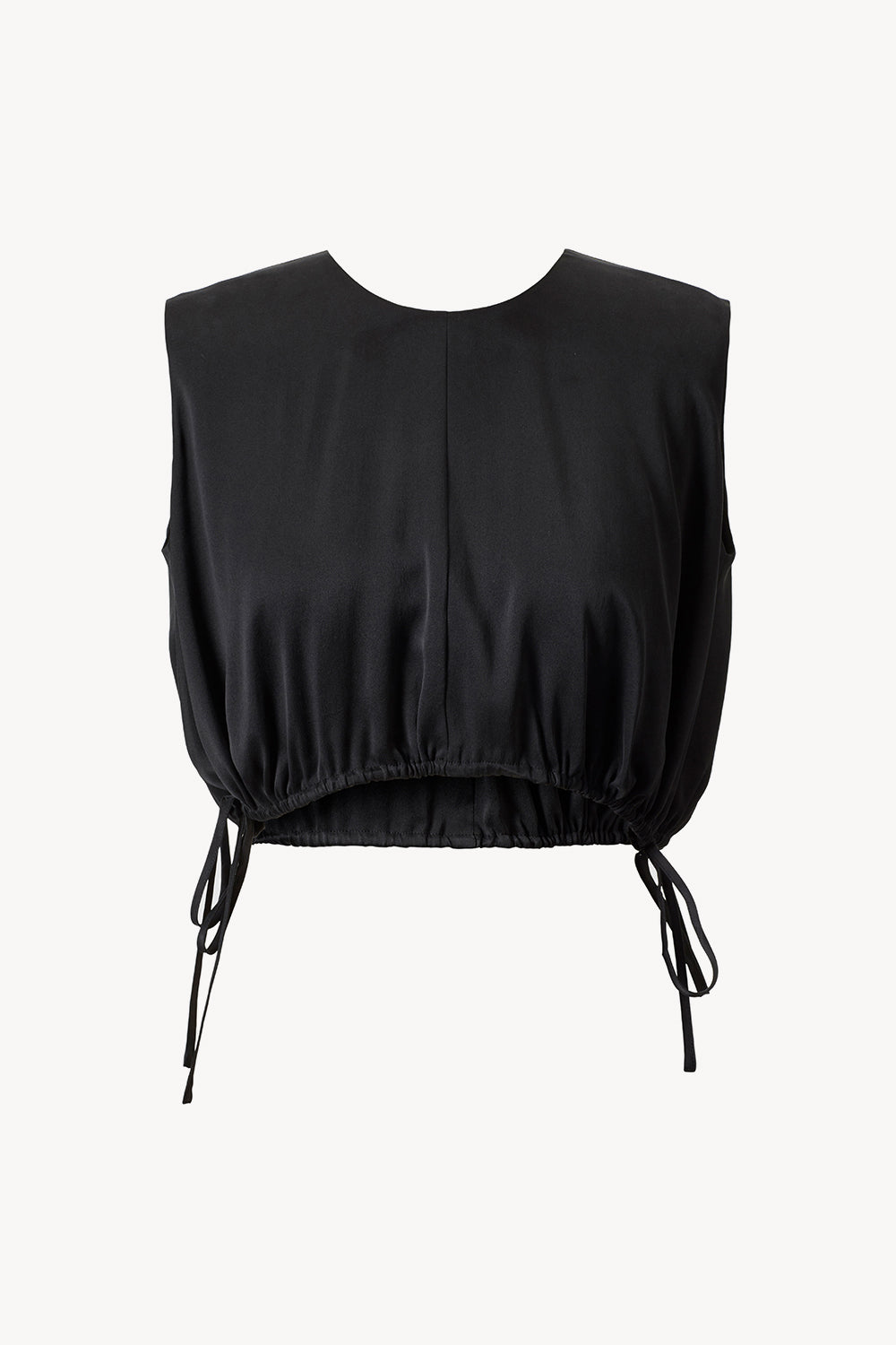 Cecily Top Sand washed Silk Black