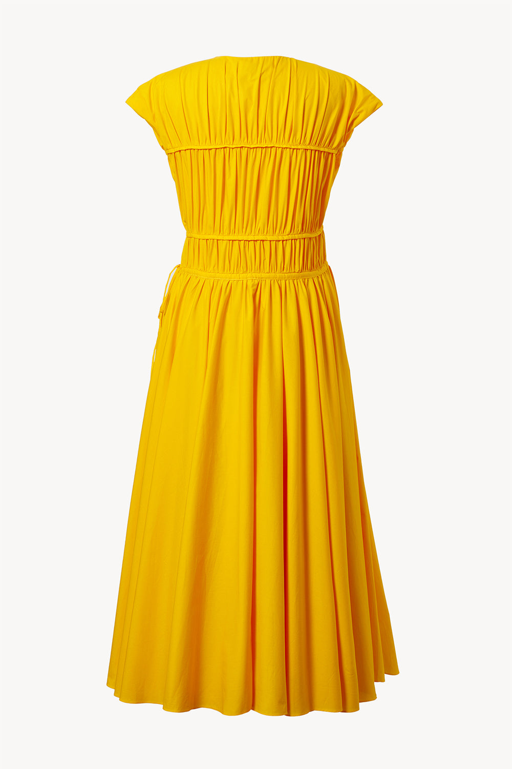 Ceres Cotton Midi Dress Golden Yellow