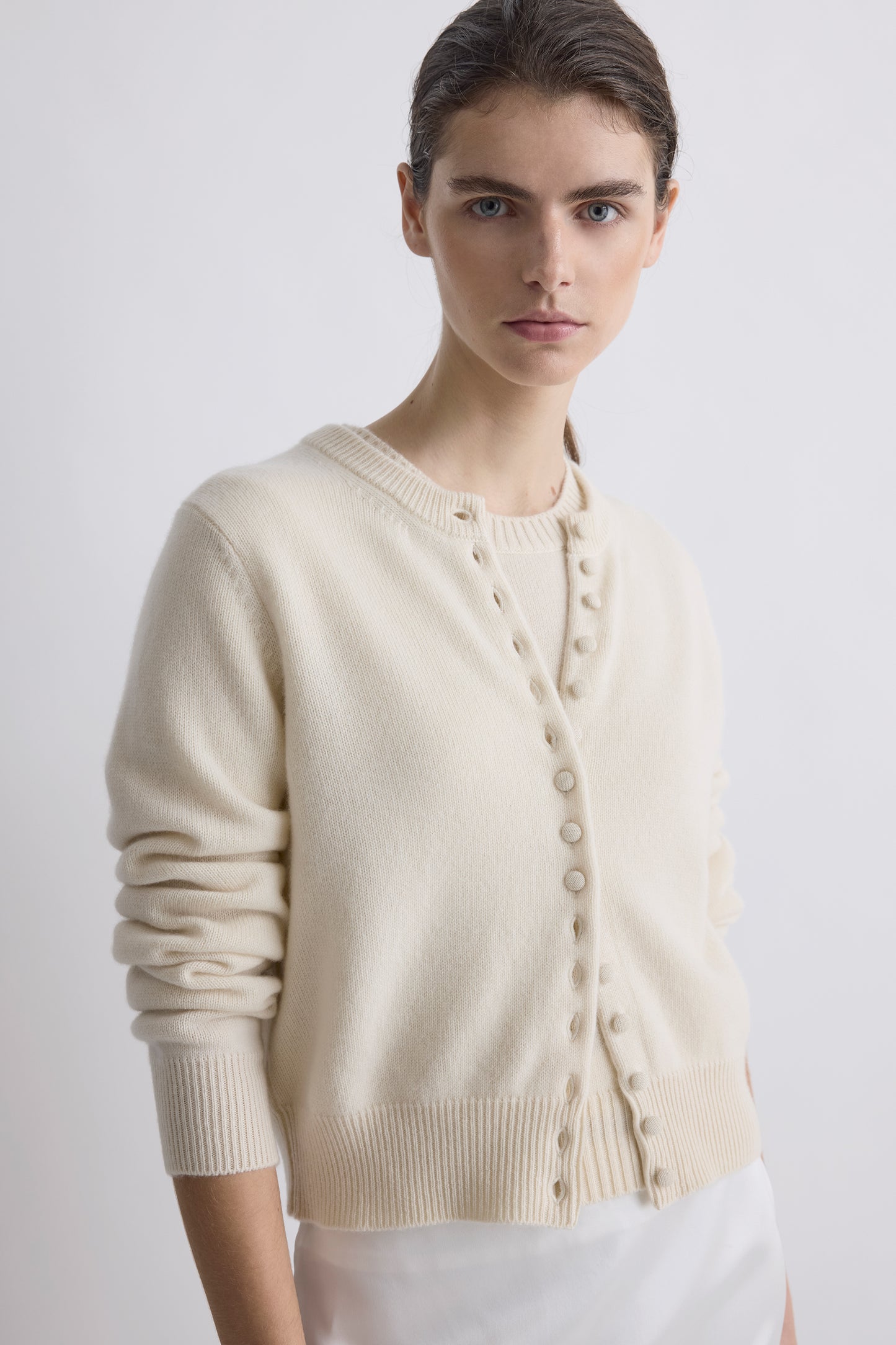 Signe Cashmere Cardigan Crème