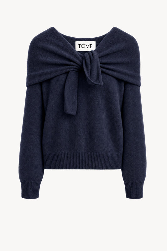 Malia Cashmere Top Midnight