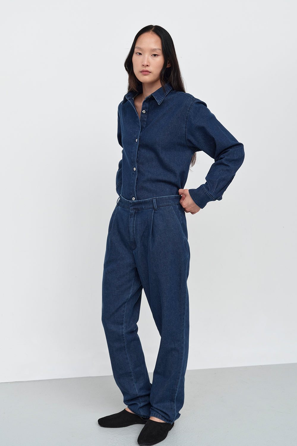 Maggie Denim Trouser Mid Blue