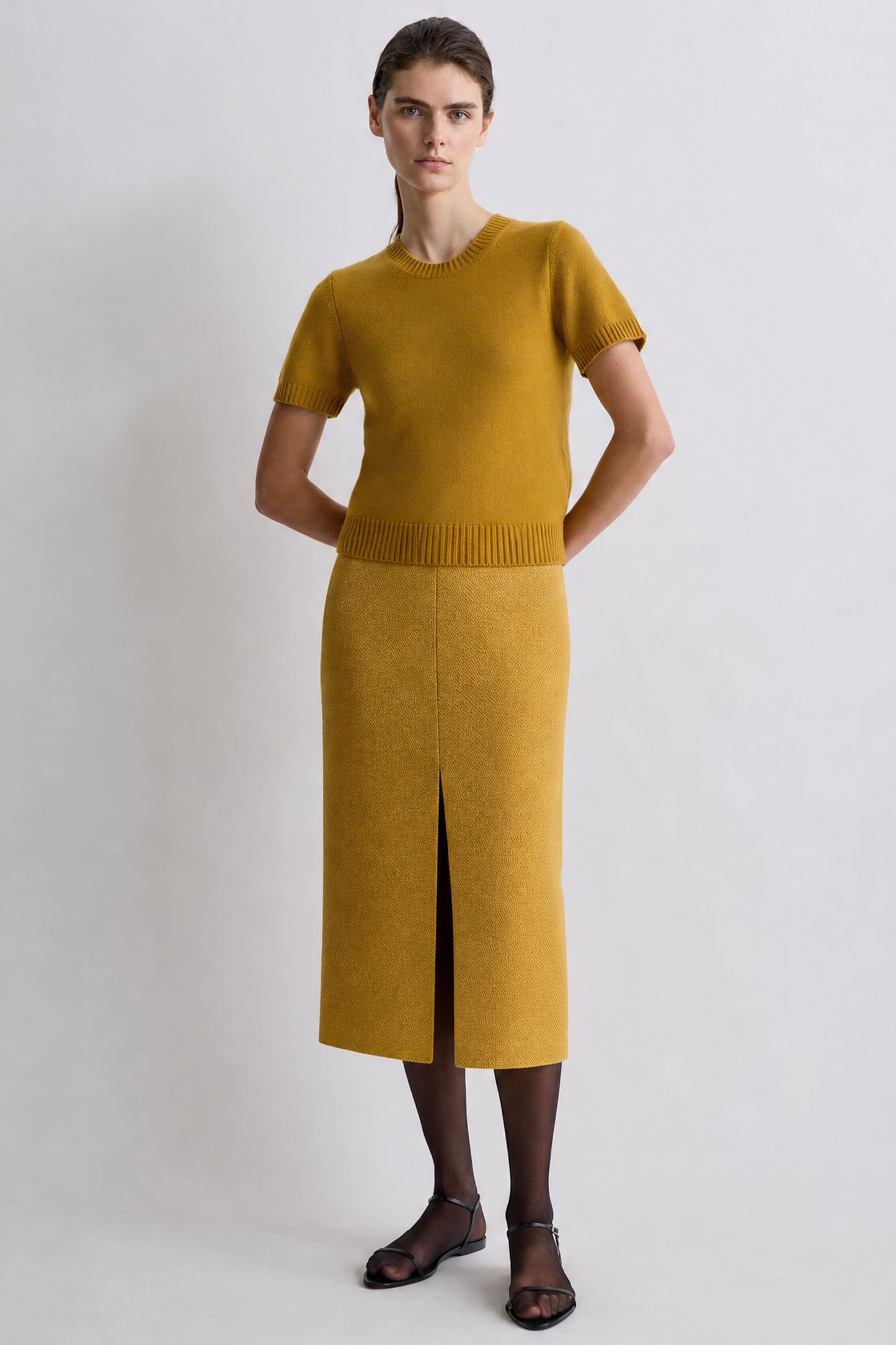 Anok Cashmere Top Gold