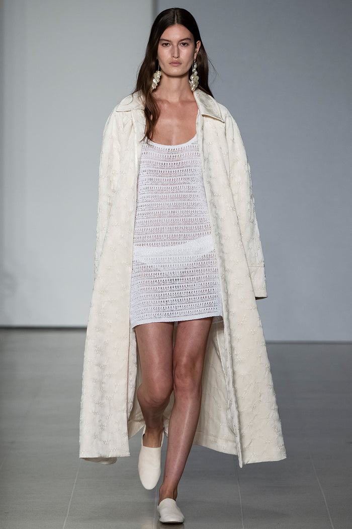 TOVE Studio Siona Knitted Dress White