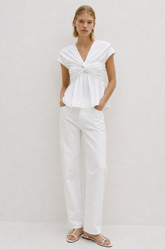 Ruhi Top White