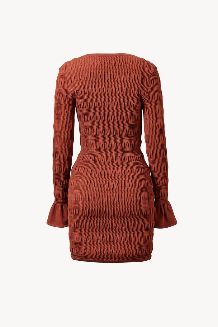 TOVE Studio Juno Knitted Dress Rust