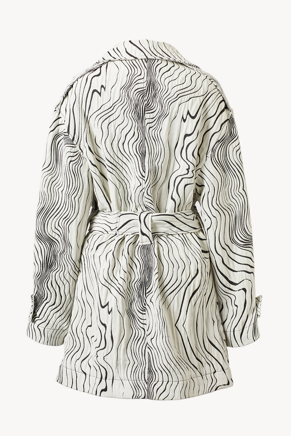Chen Short Trench Black/ White