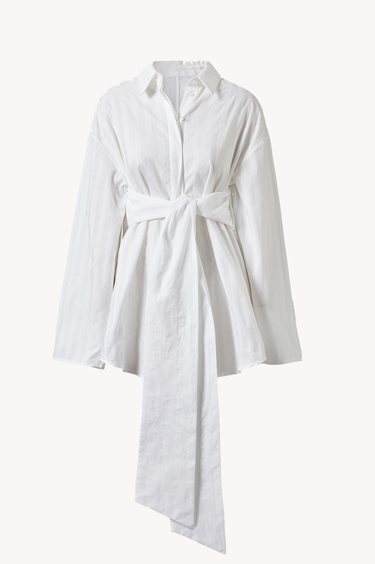Claire Wrap Shirt White