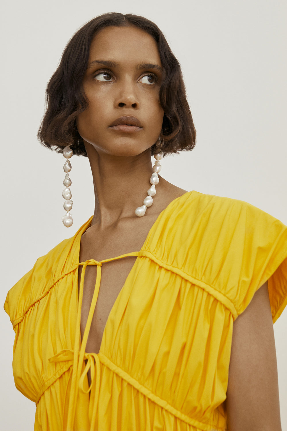 Ceres Cotton Midi Dress Golden Yellow · TOVE Studio · Advanced ...