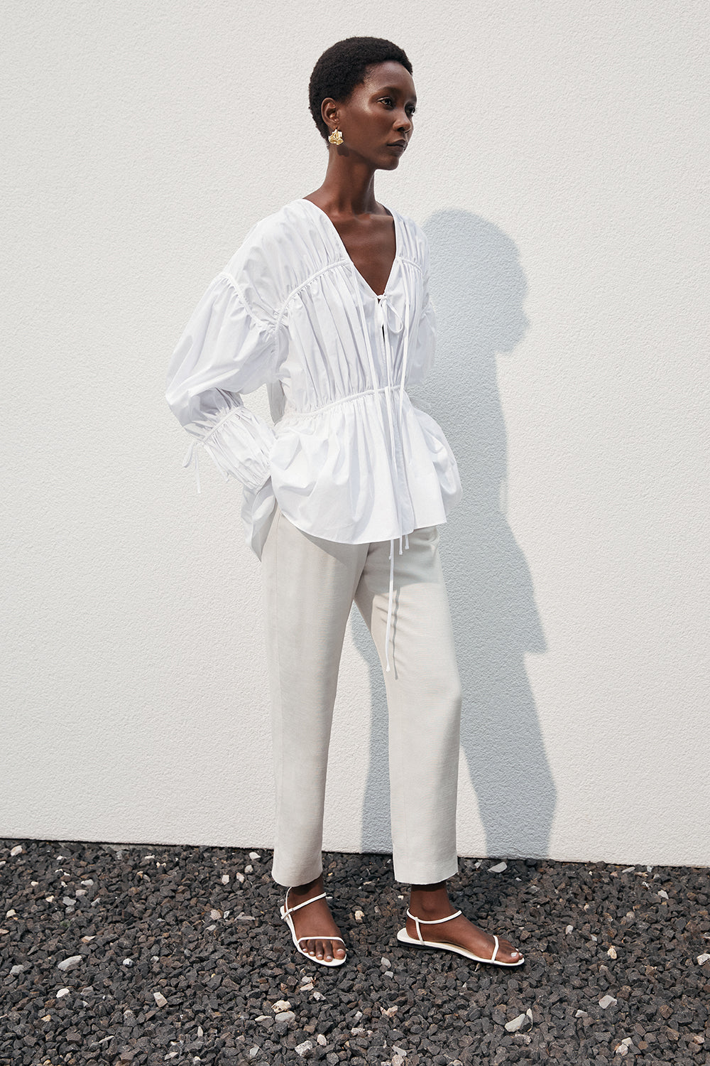 Cleo Top Organic White