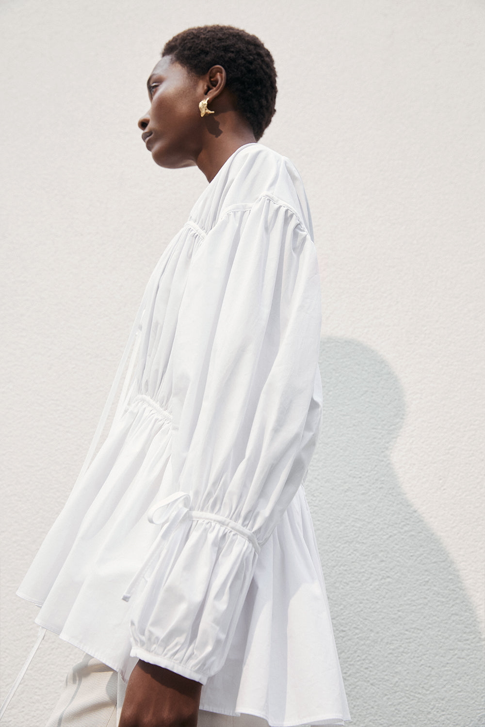 Cleo Top Organic White