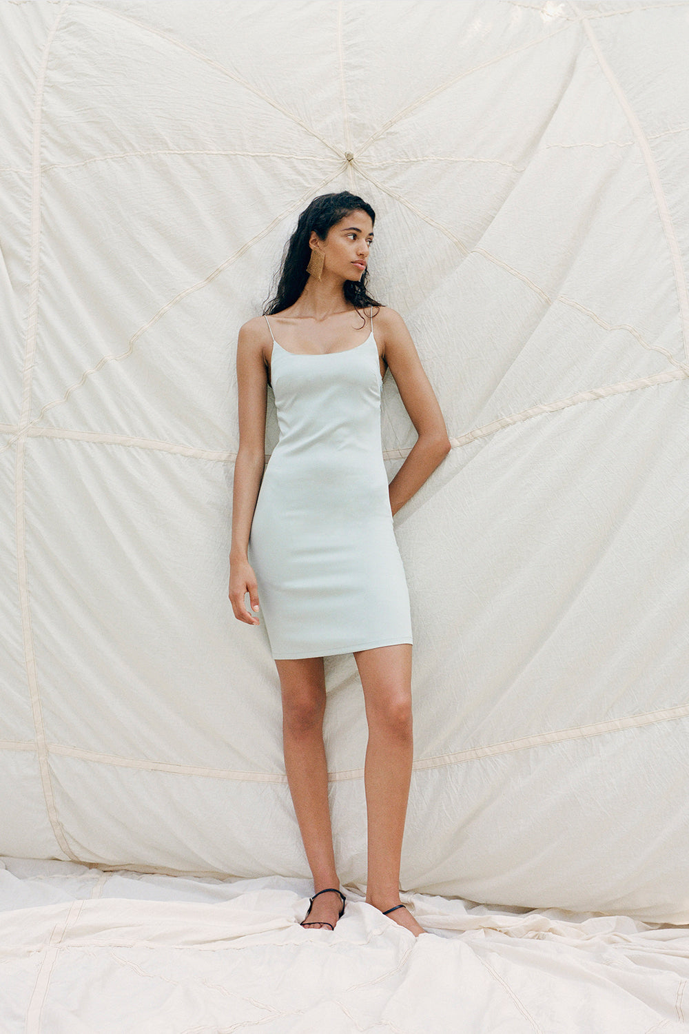 Rowan Silk Dress Sage
