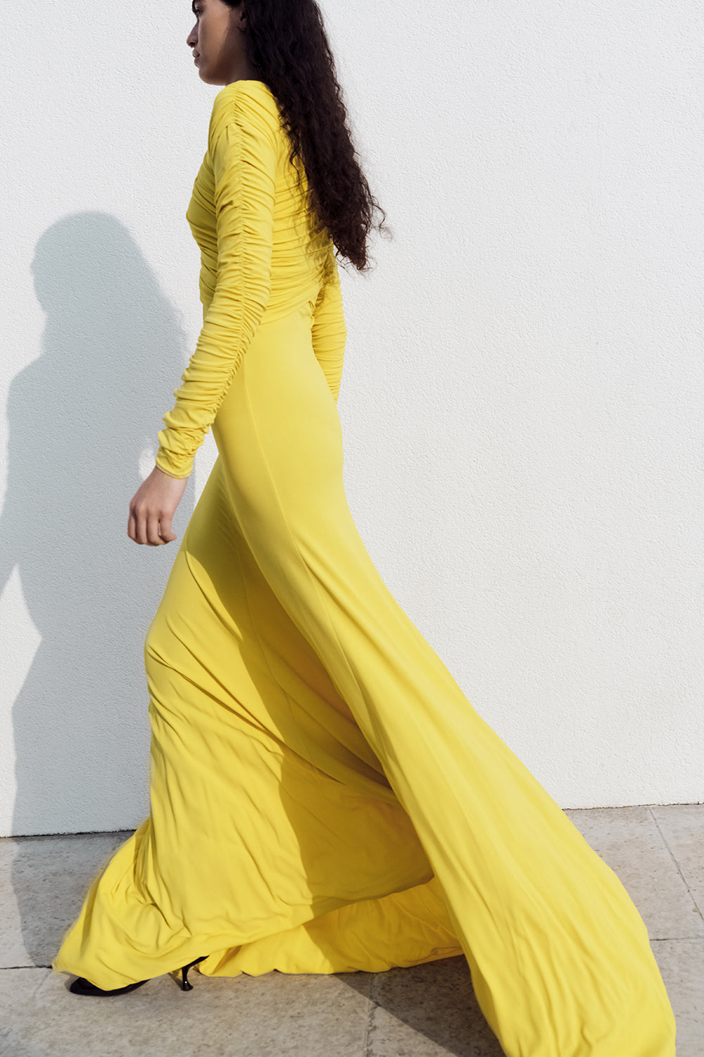 For Love and Lemons Kyra Cut Out Maxi Dress Yellow Large NEW NWT Revolve |  eBay
